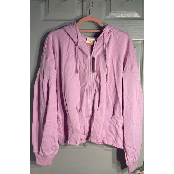 Anthropologie Maeve Cary Darted Zip-Up Hoodie NWT Size Large and Xtra Small - Picture 5 of 15